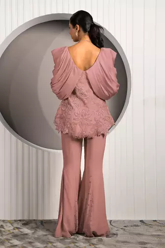 Brown Chrysanthemum Co-Ord Set