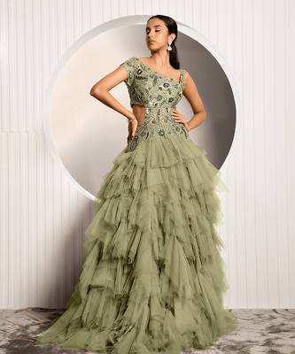 Green Rue Gown 1