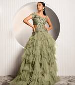 Green Rue Gown
