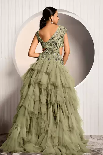 Green Rue Gown