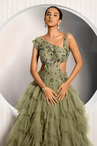 Green Rue Gown