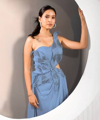 Blue Lily Gown 4