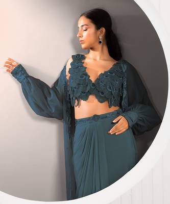 Teal Pansies Set 6