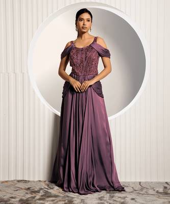 Wine Viola Gown 1