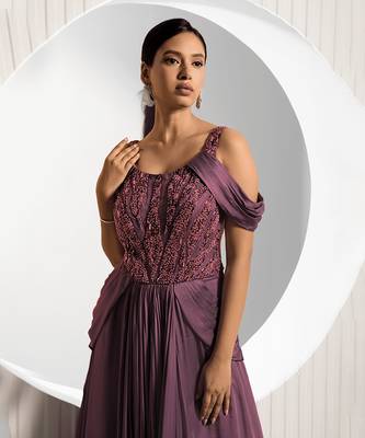 Wine Viola Gown 2