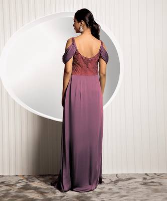 Wine Viola Gown 3