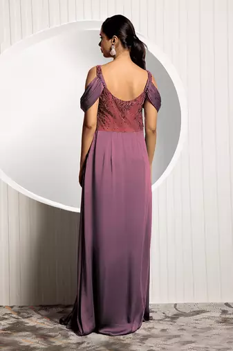 Wine Viola Gown