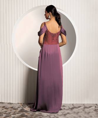 Wine Viola Gown 4