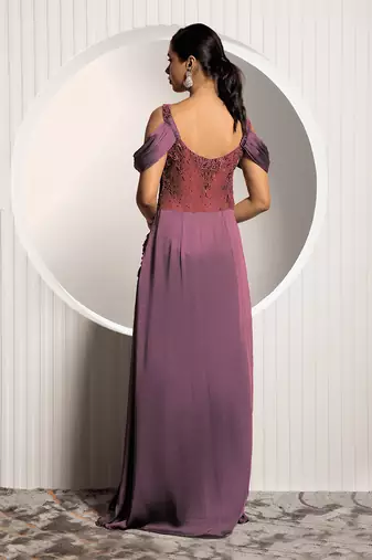 Wine Viola Gown