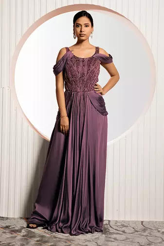 Wine Viola Gown