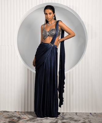 Black Jade Saree 1