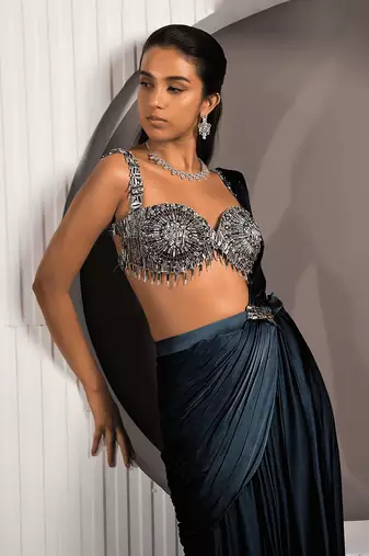 Black Jade Saree