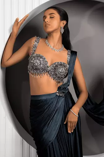 Black Jade Saree