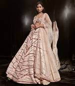 Light Nude Embroidered Lehenga Set