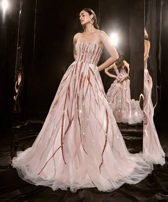 Pink Embroidered Gown 1