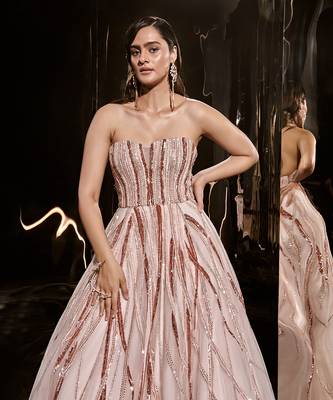 Pink Embroidered Gown 4
