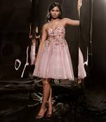 Rose Pink Embroidered Dress