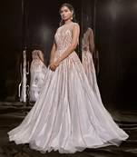 Ice Blue Embroidered Gown