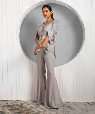 Grey Chrysanthemum Co-Ord Set 4