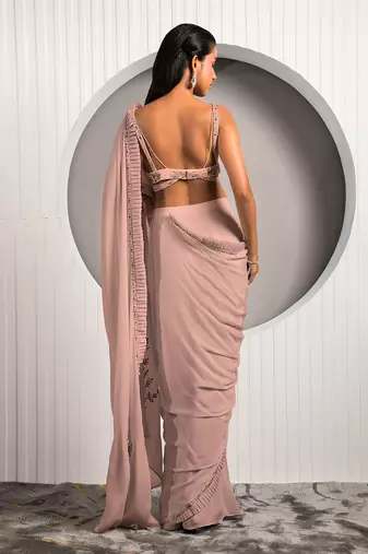 Pink Daisy Saree