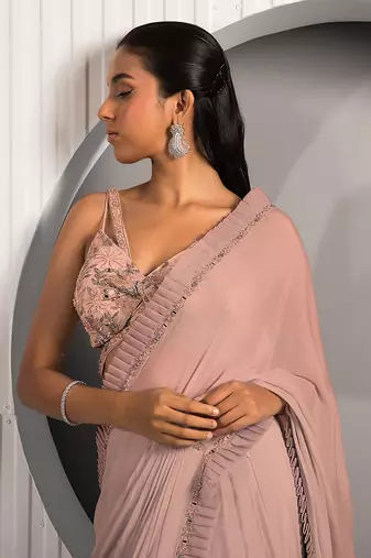 Pink Daisy Saree