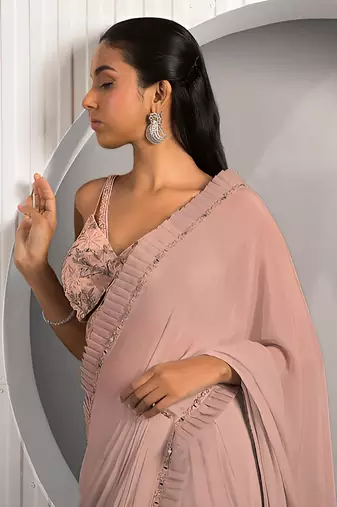 Pink Daisy Saree