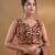 Black Georgette Sleeveless Blouse With Floral Embroidery And Sequins Free Size