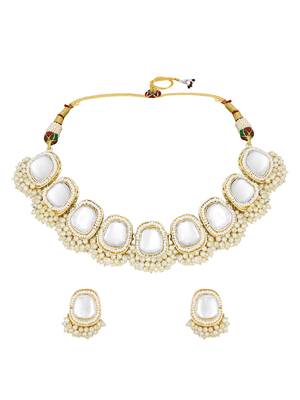 Gold Toned Kundan Jewellery Set 3