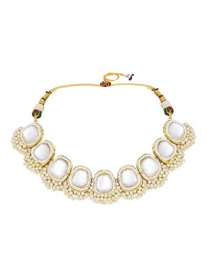 Gold Toned Kundan Jewellery Set 4
