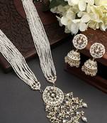 Pearls Beaded Gold Toned Jewellery Set