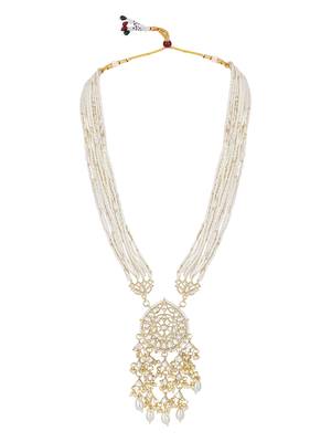 Pearls Beaded Gold Toned Jewellery Set 4