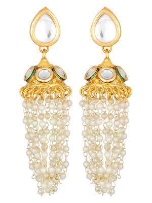 Pearls Beaded Gold Toned Jewellery Set 5