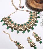Gold Toned Kundan Jewellery Set
