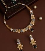 Gold Toned Kundan Jewellery Set