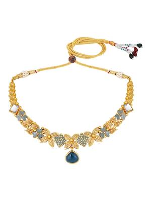 Gold Toned Kundan Jewellery Set 4
