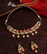 Gold Toned Kundan Jewellery Set