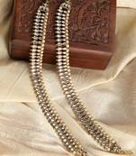 Styylo Fashion Traditional Gold Plated Kundan Pearl Bridal Wear Anklet