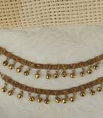 Styylo Fashion Gold Plated Traditional Ghungroo Anklet/ Payal For Bridals-Onesize-Gold
