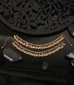 Styylo Fashion Traditional Gold Plated Bridal Stone And Pearl Details Payal