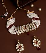 Gold Toned Kundan Jewellery Set