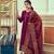 Purple jacquard jacquard salwar