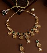 Gold Toned Kundan Jewellery Set