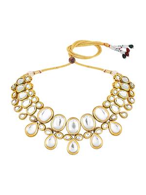 Gold Toned Kundan Jewellery Set 4