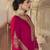 Rani-pink embroidered silk salwar