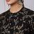 Black Printed Cotton Kurta Set