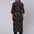 Black Printed Cotton Kurta Set
