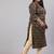 Brown Printed Cotton Kurta