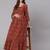 Rust Printed Cotton Dress