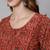 Rust Printed Cotton Dress