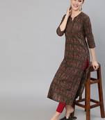 Multi Printed Cotton Kurta